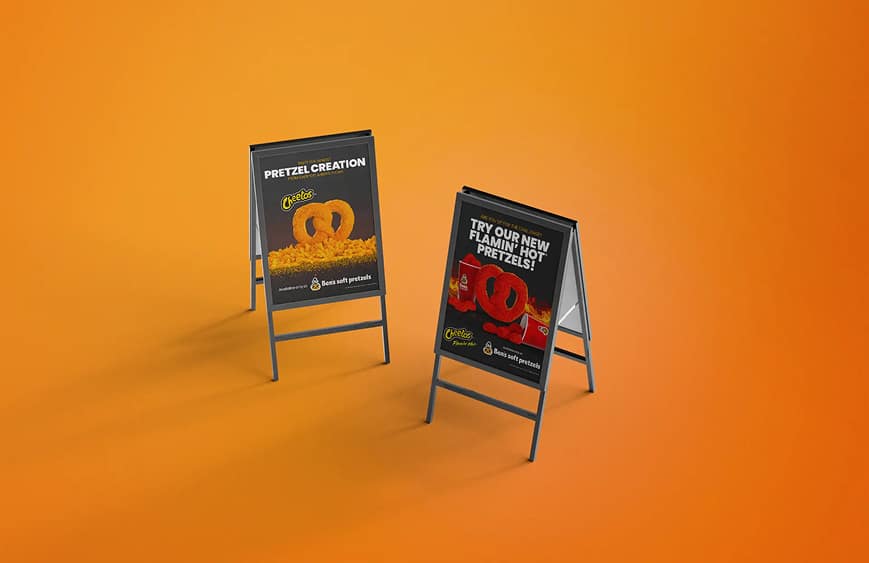 Ben’s Soft Pretzels, Cheetos, and Flamin’ Hot